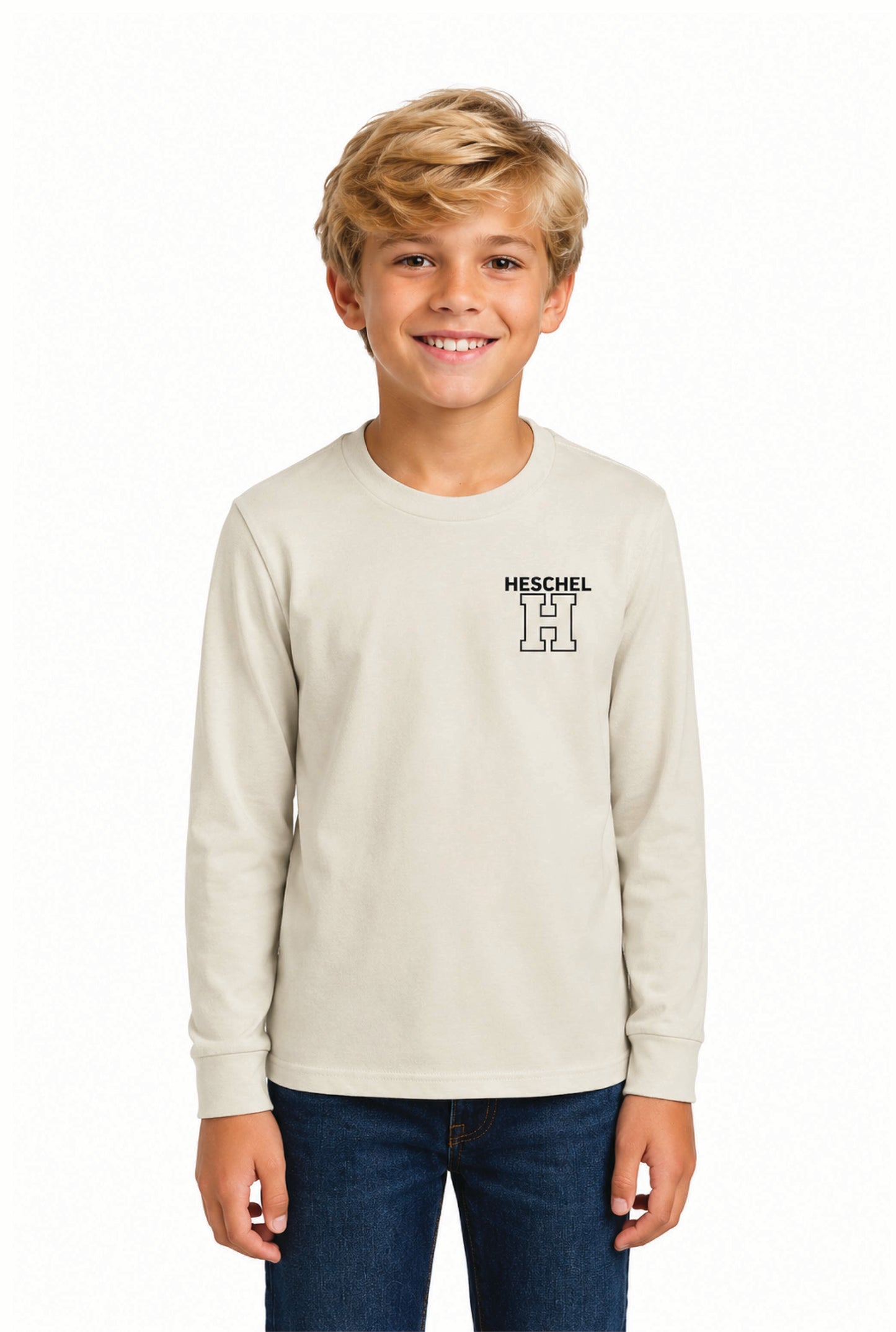 Bella Canvas Long Sleeve Youth Tee - Natural