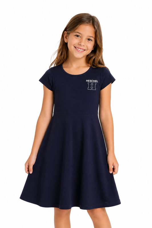 Short Sleeve Dress - Navy