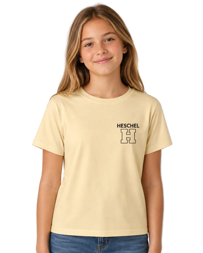 Cotton Heritage High Waisted Tee - Fitted Adult Sizes - Butter Cream