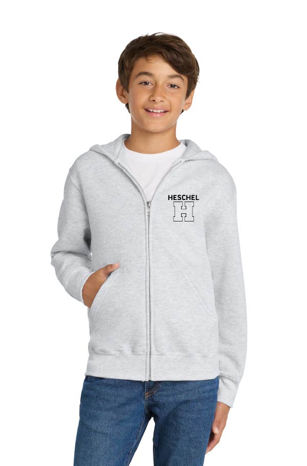 Port & Co Youth Core Fleece Full-Zip Hooded Sweatshirt