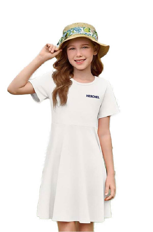 Short Sleeve Dress - White
