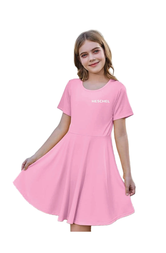 Short Sleeve Dress - Pink